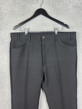 Vintage Levi's Pants Mens 42x32 Black Sta-Prest Dress Slacks Made USA 90s Grunge