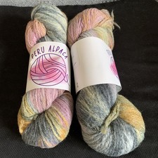 alpaca wool blend yarn hank 2 100g  A832 