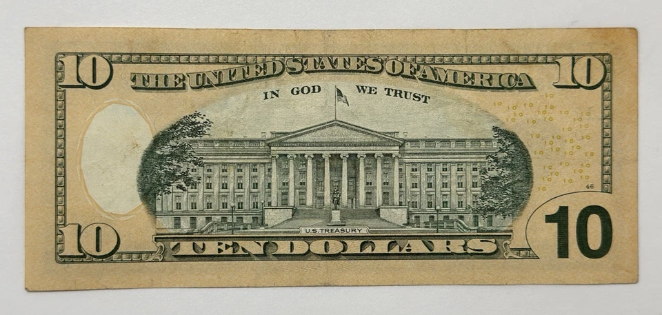 Series of 2004 A $10 (Ten Dollars) "STAR NOTE" ~ NEW YORK - Image 2 of 2