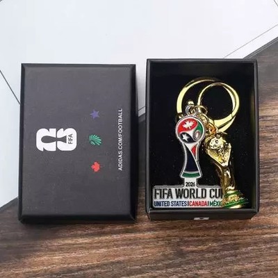 2026 World Cup US-Canada-Mexico Football Trophy Pendant Keychain