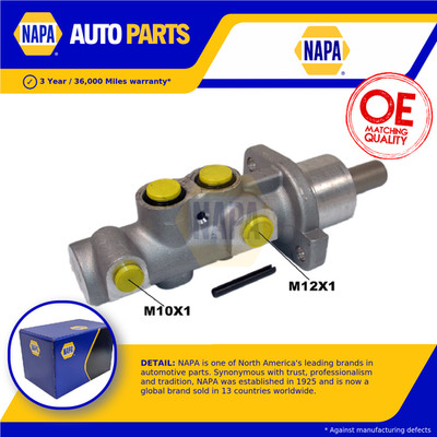 Brake Master Cylinder fits PEUGEOT 206 2.0D 99 to 09 NAPA 4601H5 4601J4 Quality