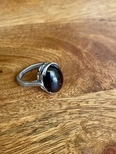 Baltic Amber Cherry Ring Jewelry Marked 925 Silver Brilliant Stone Size 8