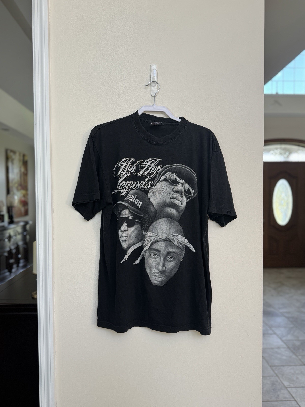 Vintage Hip Hop Rap Tee 2Pac Tupac Shakur Biggie Smalls Eazy-E Rap Tee XL