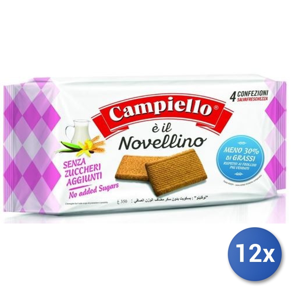 12X Multipack Campiello Novellino Cookies Sugar Free 350
