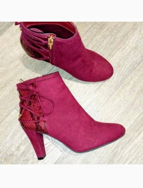 Women Carvela Boots Black Suede 37.5