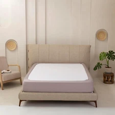 Stretchy Box Spring Cover King Size - Jersey Knit & King, Light Grey 