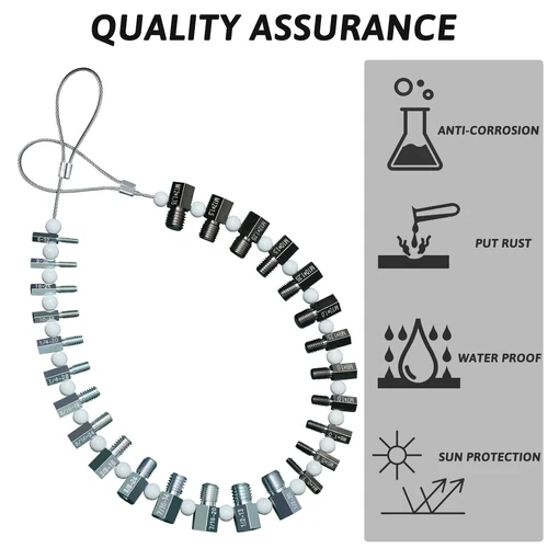 Nut & Bolt Thread Checker (Complete SAE/Inch and Metric Set) - 26 Male/Female... - Picture 6 of 6