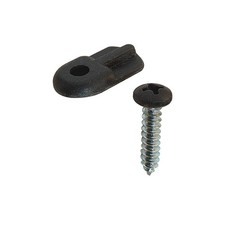 PL 7906 Flush Screen Clips Screws Plastic Black Window Hardware 12 PCS