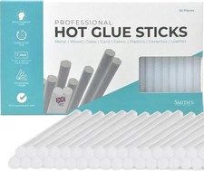 Professional Hot Glue Sticks by Smith’s® | 7mm x 100mm x (50 Pack)  0.15 per stick