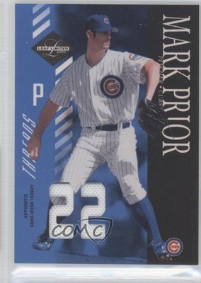 2003 Leaf Limited Threads Jersey Number 15/22 Mark Prior #44 0b2