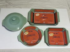 4pc FIRE KING Jadeite Baking Casserole Dishes Made In Brazil 