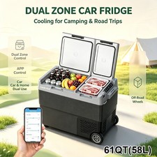 12V Car Fridge 61 Quart Freezer Cooler Refrigerator Portable Compressor Cooler