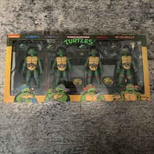 TMNT Haulathon Leonardo Donatello Raphael Michelangelo 4-Pack Figures NECA 54261