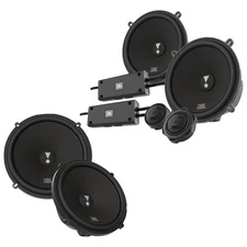 JBL Stadium Car Audio Component Speakers Bundle - 6.5" & 5.25" (Pair)