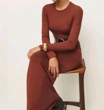 Reformation Tommie Knit Dress In Wine Size Small NWT (Retail $198)