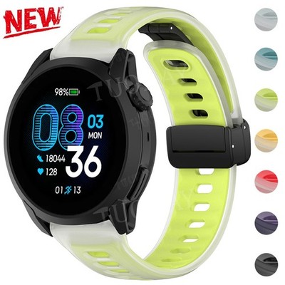 22mm Silicone Strap For Coros Pace 4 3 / Apex 4 / Pro / 2Pro Magnetic Watch Band