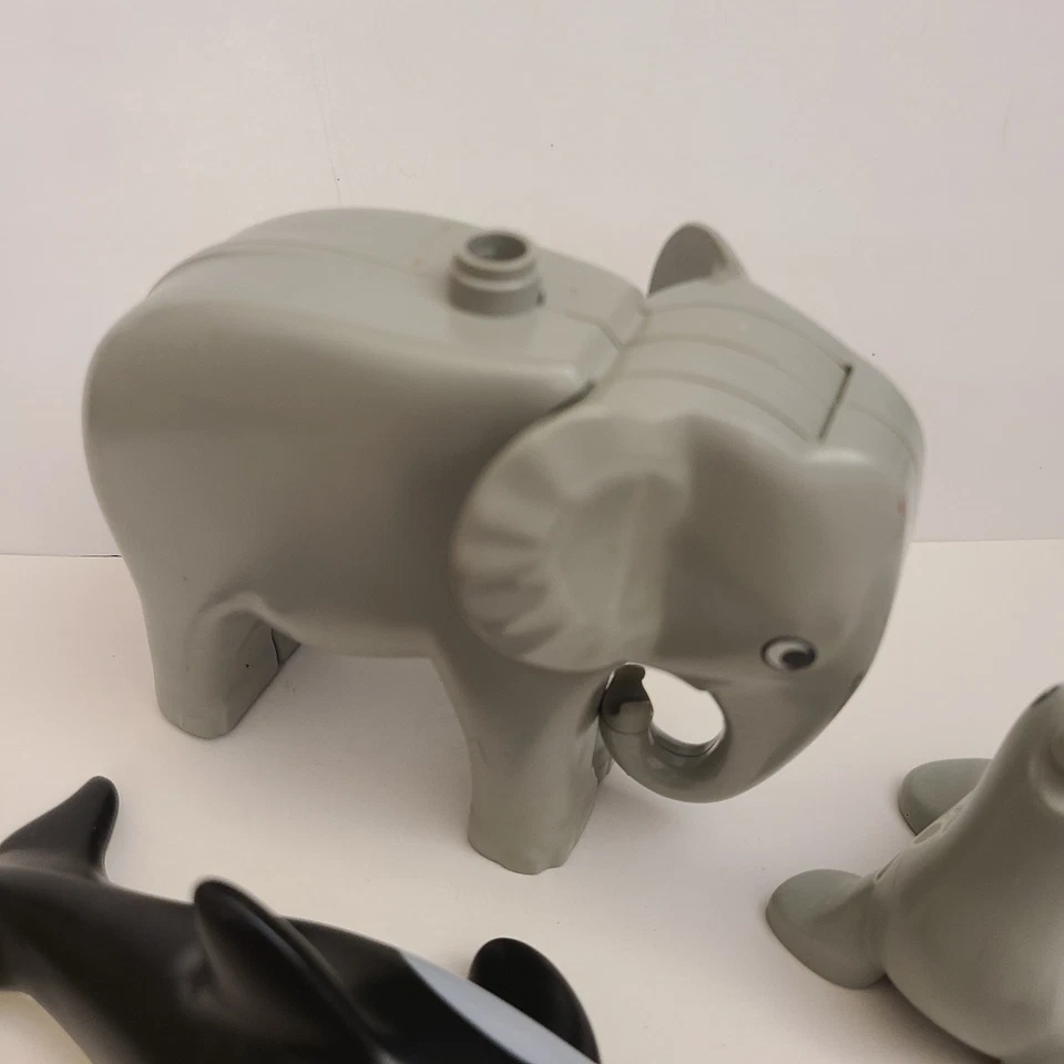 Lego Duplo Animales Figuras De Colección Zoo Elefante Ballena Foca Scottie Perro Lote Foto 2 de 4