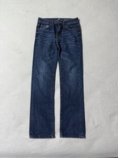 7 For All Mankind Jeans Boys Youth 12 Skinny Mid Rise Stretch Denim Slimmy 25x27