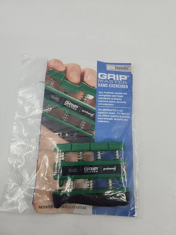 Ejercitador de manos Gripmaster - XX-Light (verde) 1,5 libras por dedo Foto 3 de 4