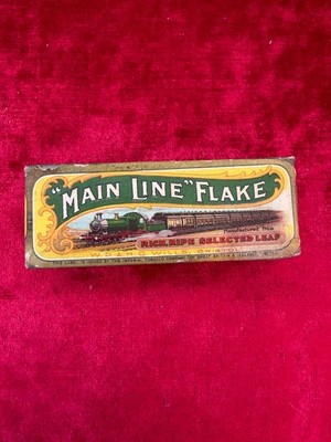 Antike Main Line Flake Tabak Dummy Verpackung. Super Selten!