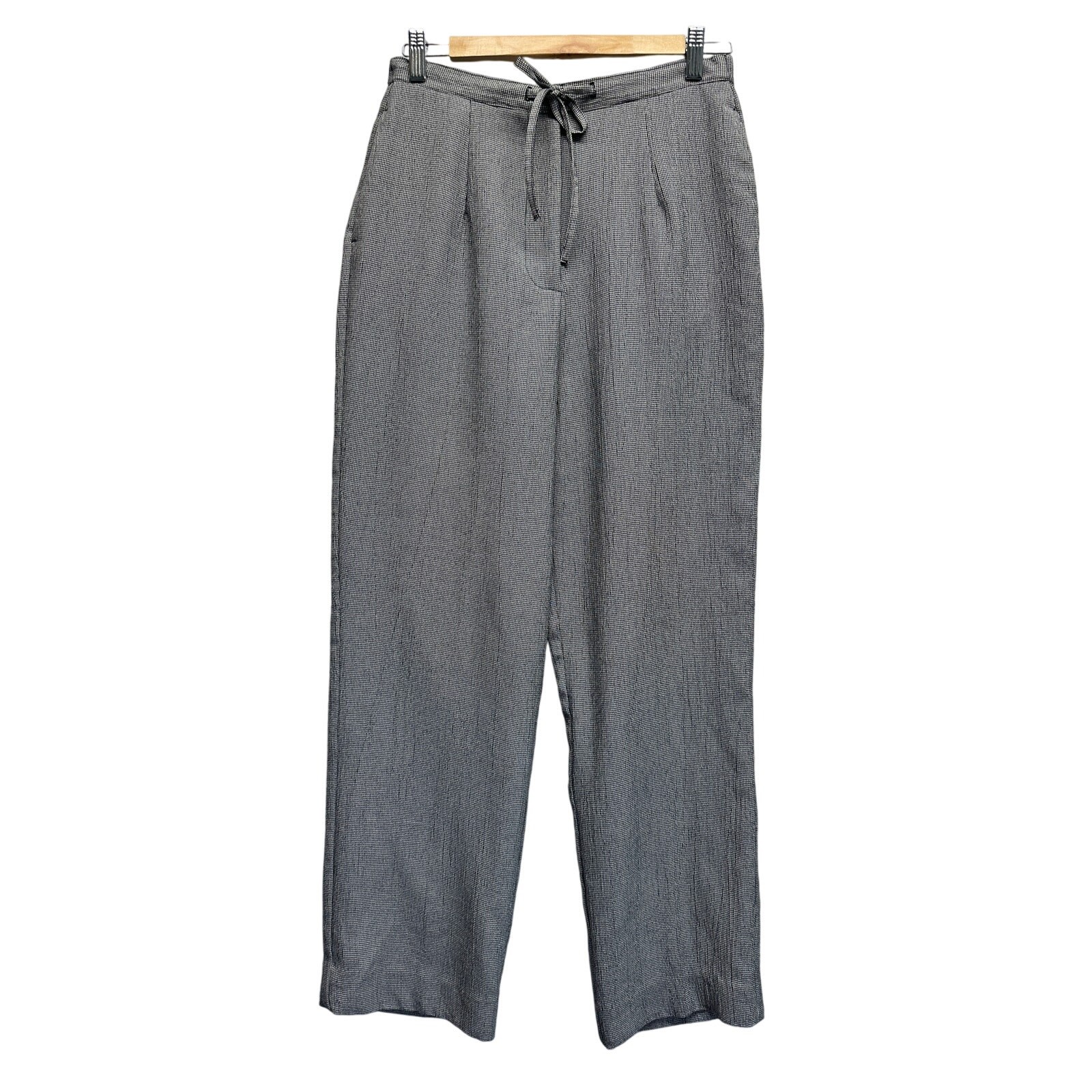 Black Gray Check Pendleton Gingham Slacks Women P… - image 1