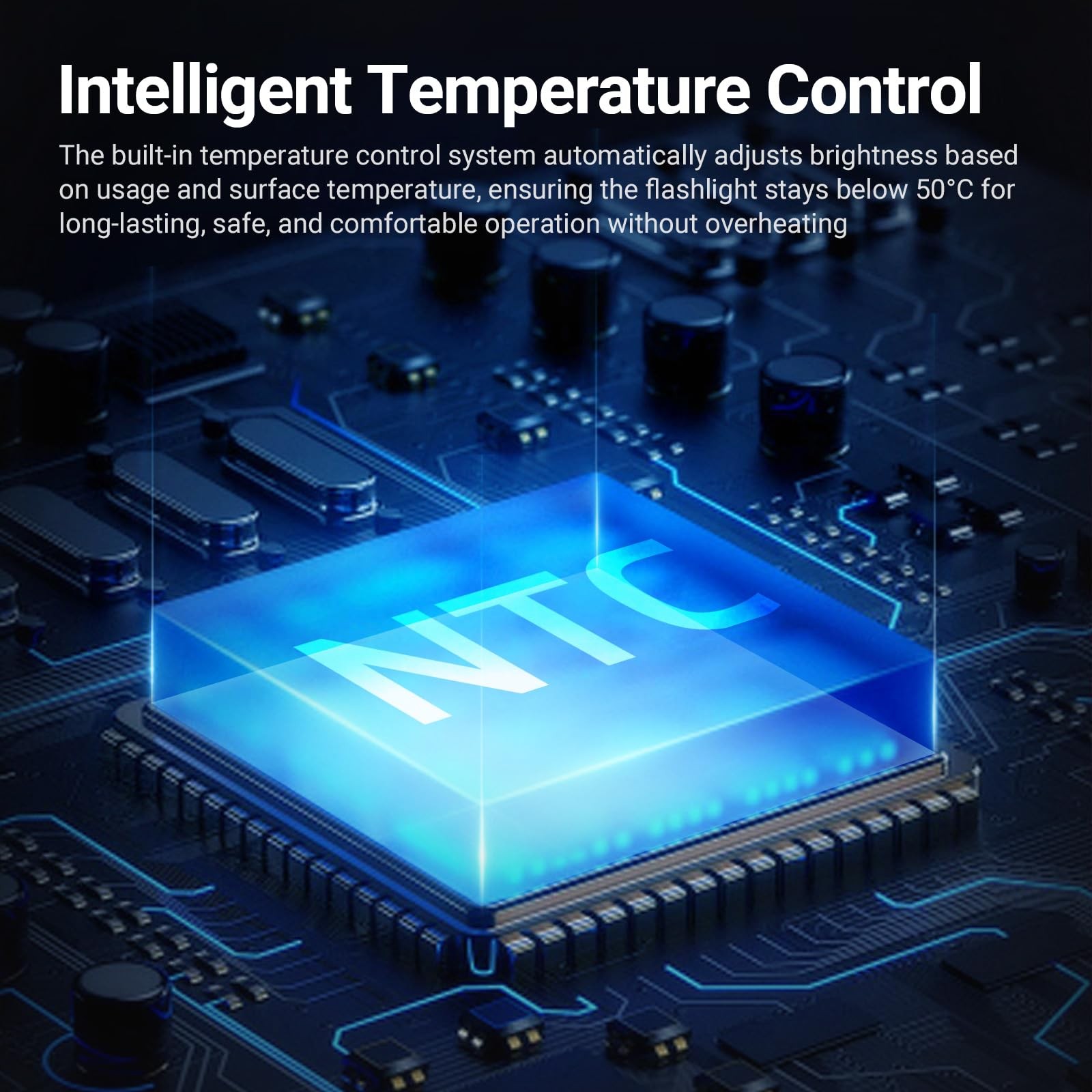 P91 Tactical Flashlight High Lumens, 5000 Lumens Dual Switch Rechargeable Fla...