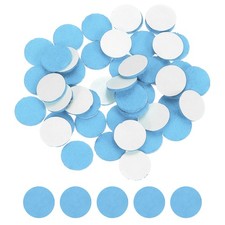 100 Pcs Adhesive Felt Circles, 1/2" Round Non-Woven Felt Stickers, Sky Blue