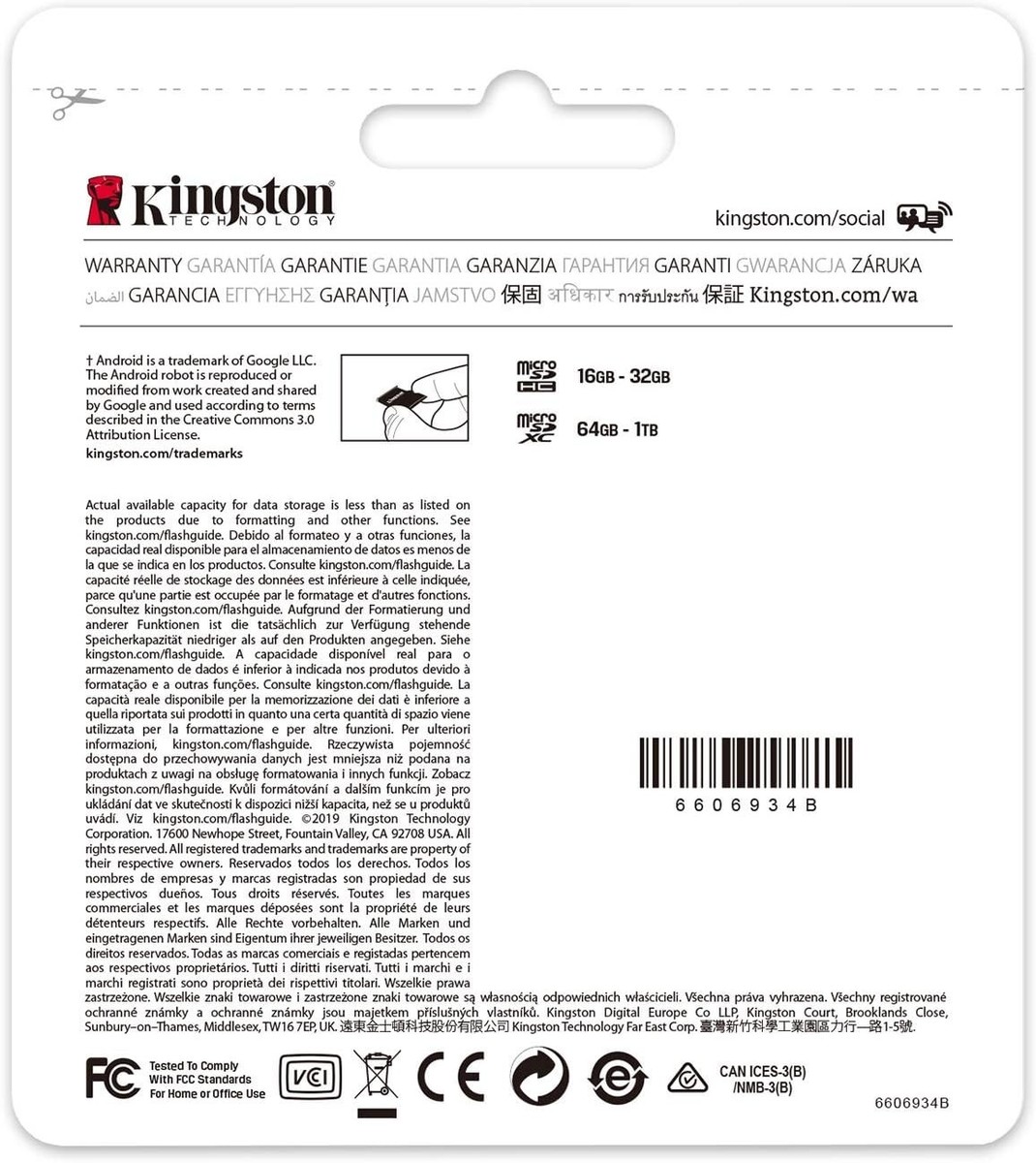 MicroSD Kingston 128 GB Canvas Select Plus - Per Telecamere Di Sicurezza Tapo, Velocità Class 10, Nuovo Con Garanzia A Vita
