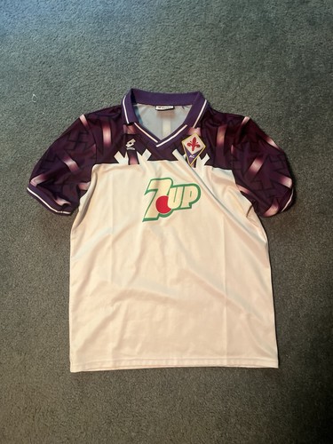 Fiorentina 92/93 Retro Lotto Banned Jersey Size L