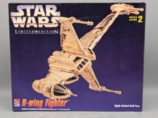 Star Wars Bausatz ca. 18 cm AMT Ertl 8780 B-Wing Fighter Gold Tone OVP