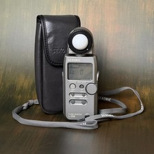 TESTED  Mint  Sekonic L-358 Flash Master Digital Light Meter w/case
