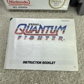 Kabuki Quantum Fighter NES Boxed Complete w/ Manual & Half Cellophane