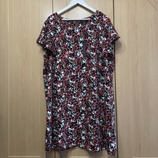 Stunning Tahari Floral tunic dress BNWT flattering style black red pink sz 22 24