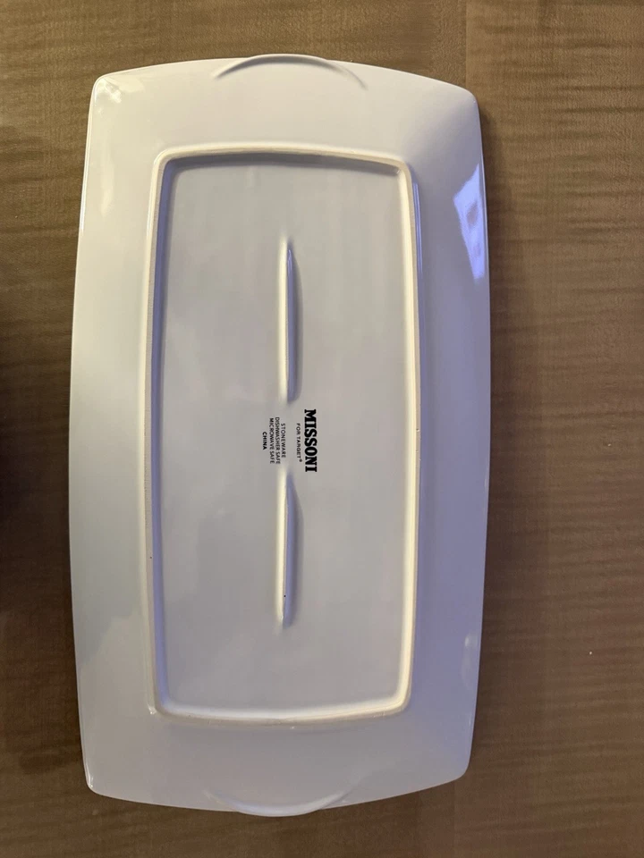 Missoni Home for Target фиолетовая сервировочная тарелка длинное прямоугольное блюдо - Изображение 2 из 4