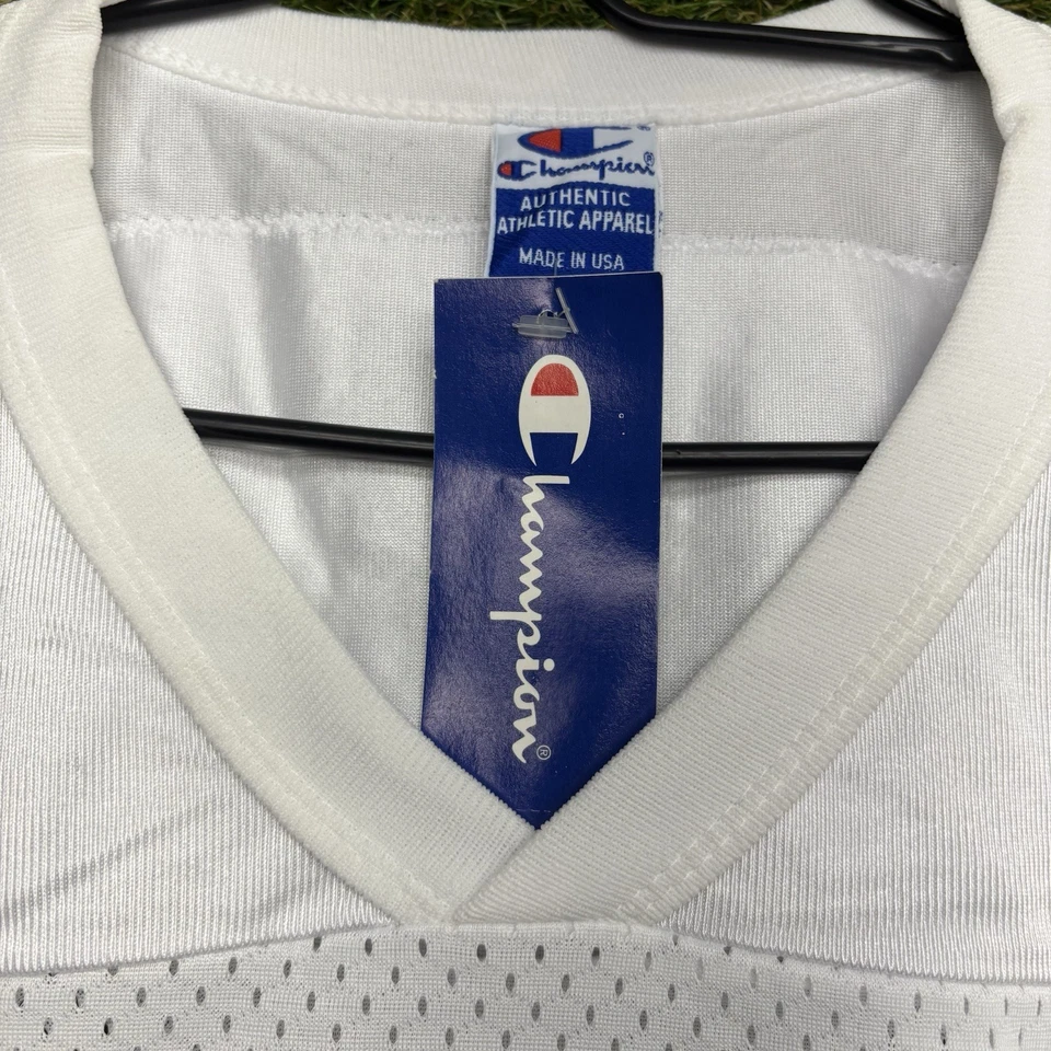 Camiseta deportiva vintage de los Dallas Cowboys Champion para hombre 44 Troy Aikman #8 blanca casa nueva con etiquetas Foto 4 de 4