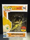 Funko Pop Super Saiyan Vegeta 154 Gold Chrome SDCC Signed By Christopher Sabat