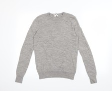 Womens UK Size S Preworn Grey Pullover Sweatshirt