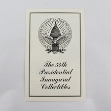 The 54th Presidential Inaugural Collectibles Brochure Bush Cheney 2001