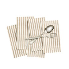 Khen 100-Count Luxury Disposable Napkins, European Stripes Design &ndash; 2-Ply