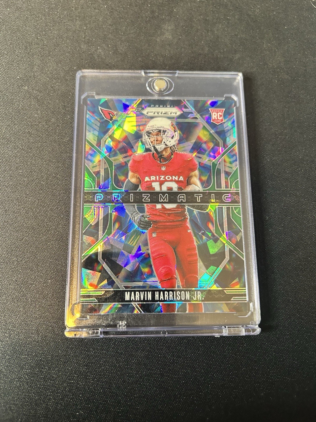 2024 Prizm Marvin Harrison Jr. Prizmatic RC Green Ice #12 Cardinals