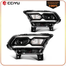 Pair LED DRL Headlights For 2021-2024 Dodge Durango w/Halogon Signal Lamps