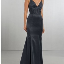 Morilee Sexy Satin Bridesmaid Dress in the color Bordeaux NWT size 14