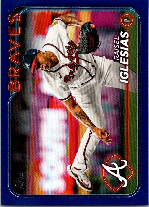 2024 Topps #396 Raisel Iglesias Royal Blue