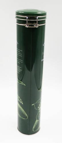 Cartwright & Butler Tall Biscuit Tin - Dark Green With Kilner Clasp - Empty - Picture 4 of 4