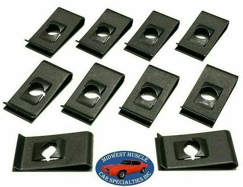 NOSR GM Body Fender Frame Grille Valance 1/4-20 Bolt U Clip Panel - Foto 5