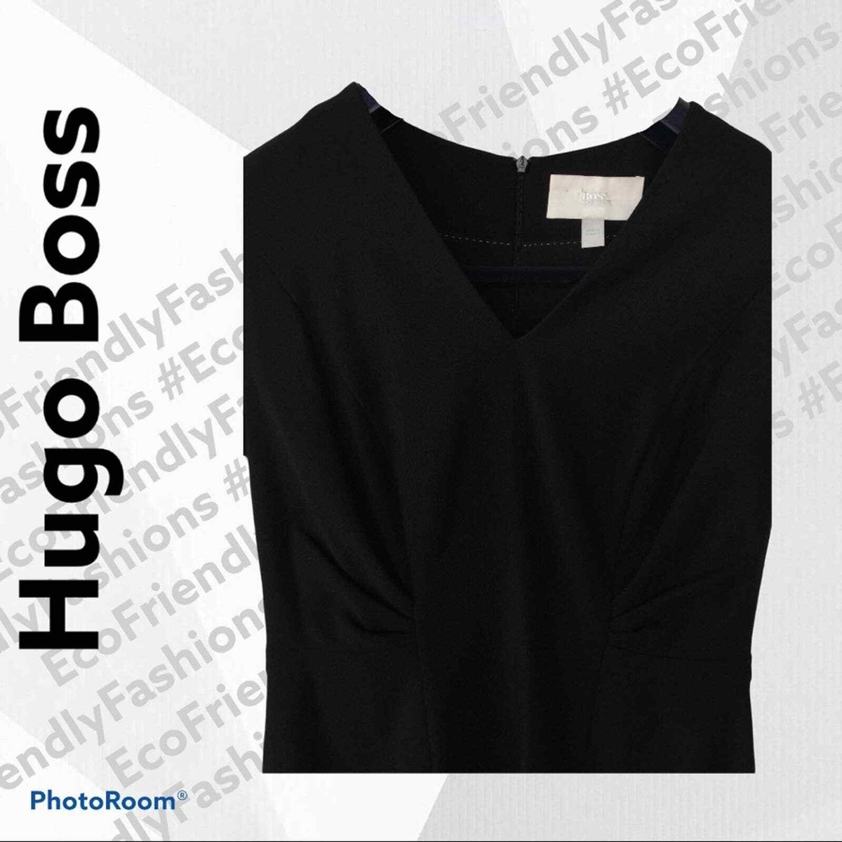 BOSS by Hugo Boss Women's Black Deshina Micro Shift Dress Size 8 View 5