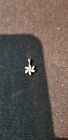 10kt gold snowflake pendant with cz's