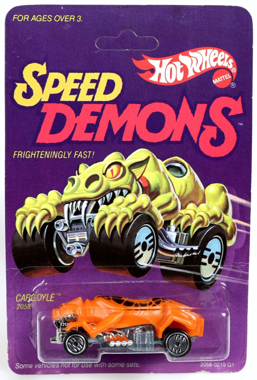 Vintage Hot Wheels Cargoyle Speed Demons Series #2058 New NRFP 1985 Orange 1:64