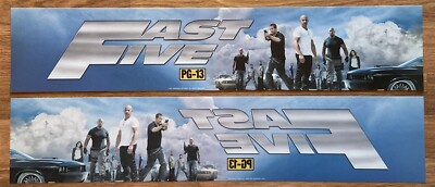   F&F 5: Fast Five (2011) - Double-Sided - Movie Theater Mylar / Poster 5x25