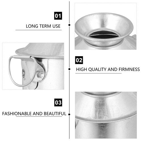 3pcs Verzinkt Vase Metall Eimer Pflanzer Eisen Topf Bauernhaus Eimer Decor - Bild 5 von 12